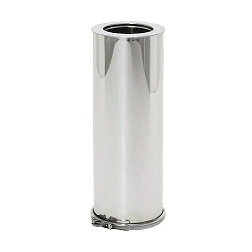 Tubo en Acero Inox Parte superior Cerrada 80mm – 130mm 0.50 Mt