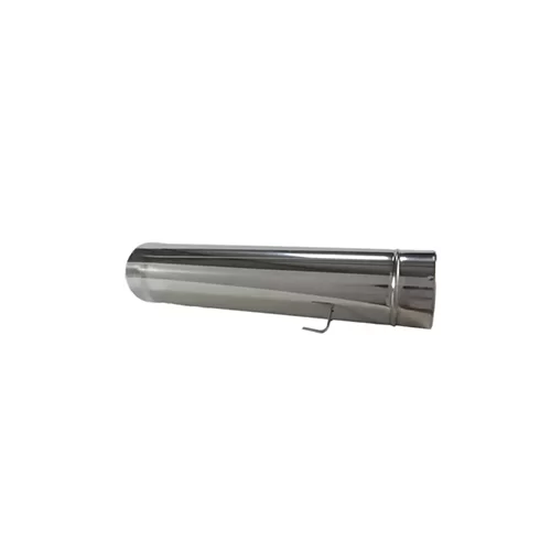 Tubo Em Inox Simples Com Registo 90mm – 0.5 Mt