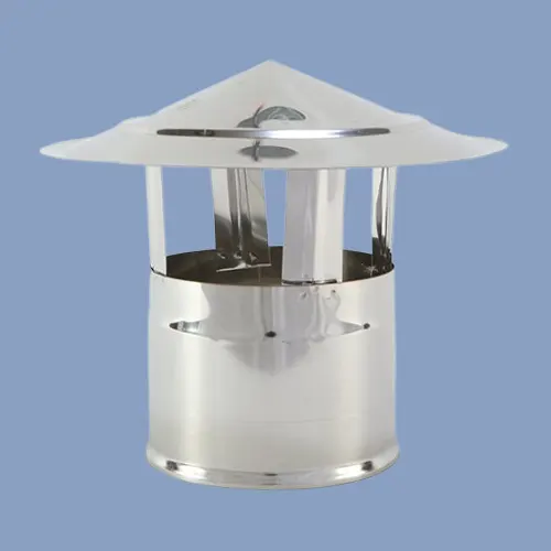 Chimeneas de pared simple inoxidable